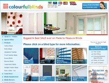 Tablet Screenshot of colourfulblinds.com